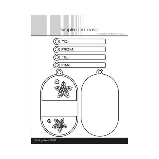 Simple and Basic die "Decorative oval tags" SBD591