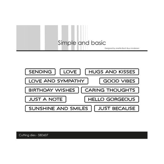 Simple and Basic die "All-in-one Plate - Good vibes" SBD607