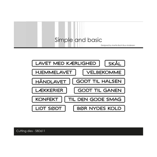 Simple and Basic die "All-in-one Plate - Hjemmelavet" SBD611