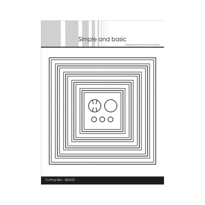 Simple and Basic die "Square frames and window" SBD622