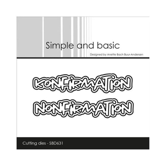 Simple and Basic die "Konfirmation/Nonfirmation" SBD631