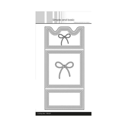 Simple and Basic die "Square card with closure" SBD637