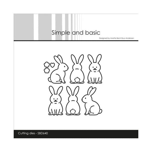 Simple and Basic die "Easter bunnies" SBD640