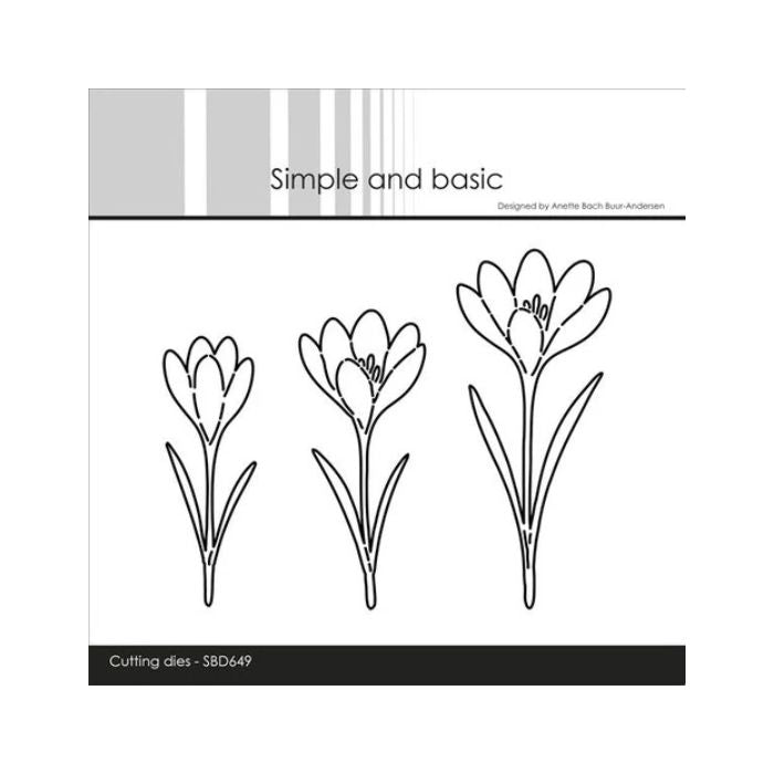 Simple and Basic die "Beautiful crocuses" SBD649