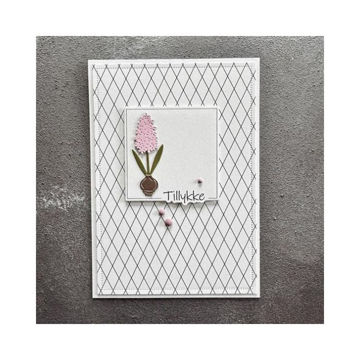 Simple and Basic die + clerstamp "Tillykke" SBD652