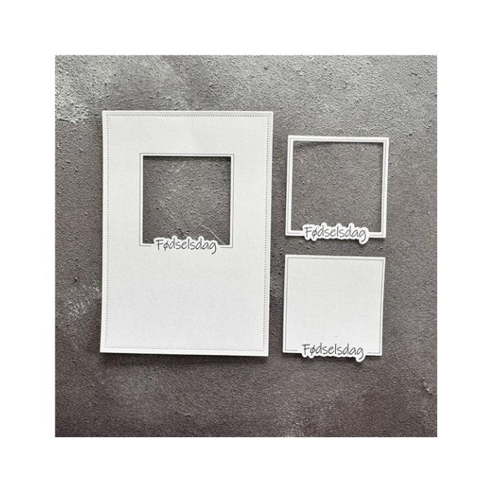 Simple and Basic die + clerstamp "Fødselsdag" SBD653