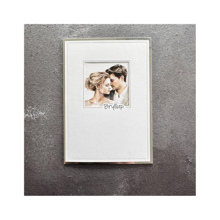 Simple and Basic die + clerstamp "Bryllup" SBD654
