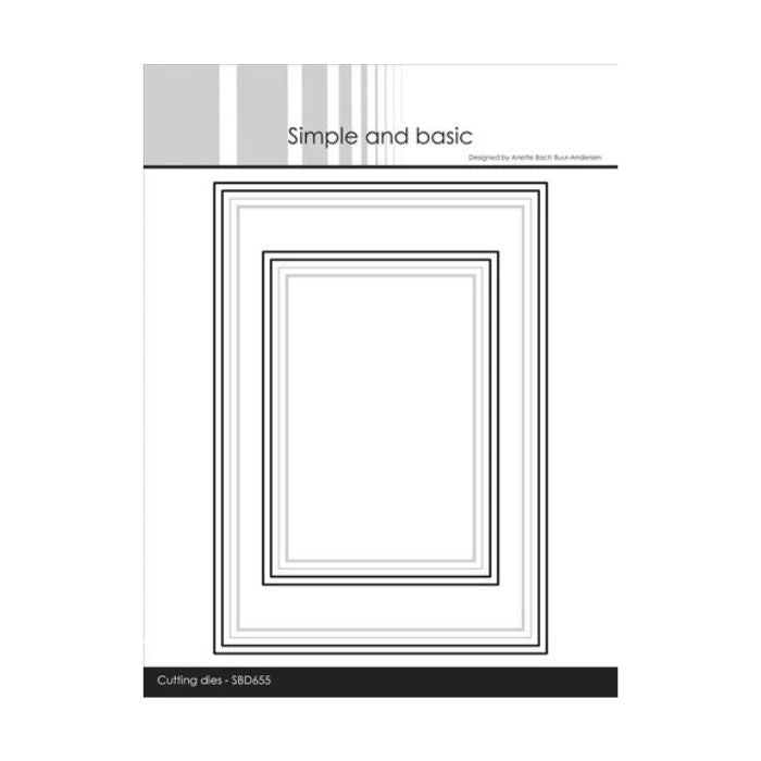 Simple and Basic die "A6/A7 Frames with elegant edges" SBD655