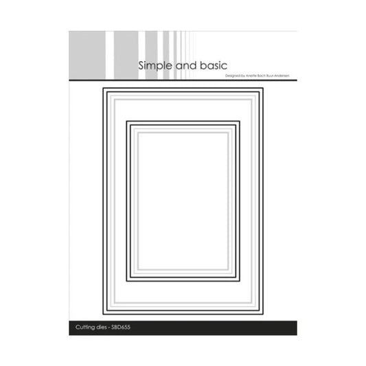 Simple and Basic die "A6/A7 Frames with elegant edges" SBD655