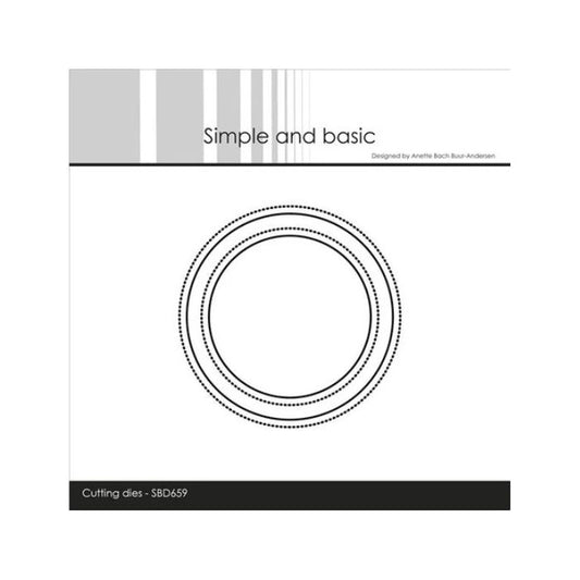 Simple and Basic die "Round windows with pierced edge" SBD659