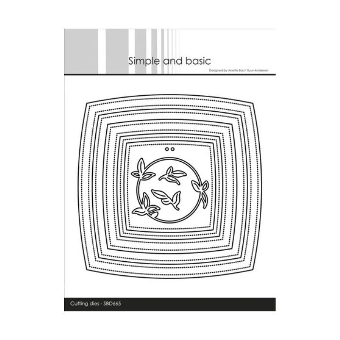 Simple and Basic dies "Square - Barrel frames" SBD665