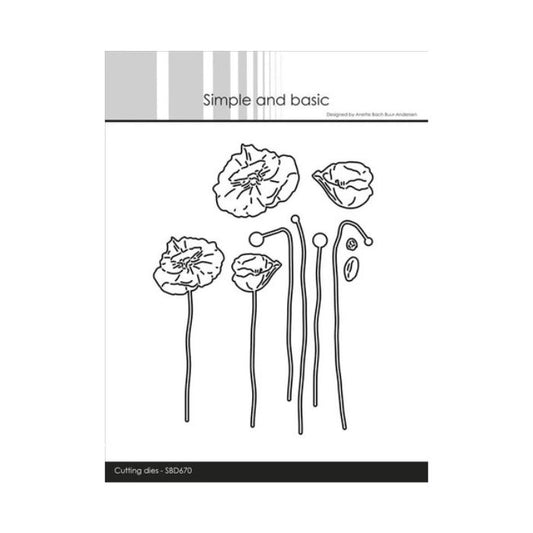 Simple and Basic dies "Poppies" SBD670