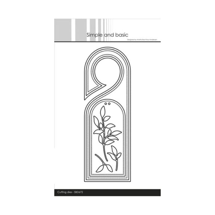 Simple and Basic dies "Bottletag / Doorhanger" SBD672