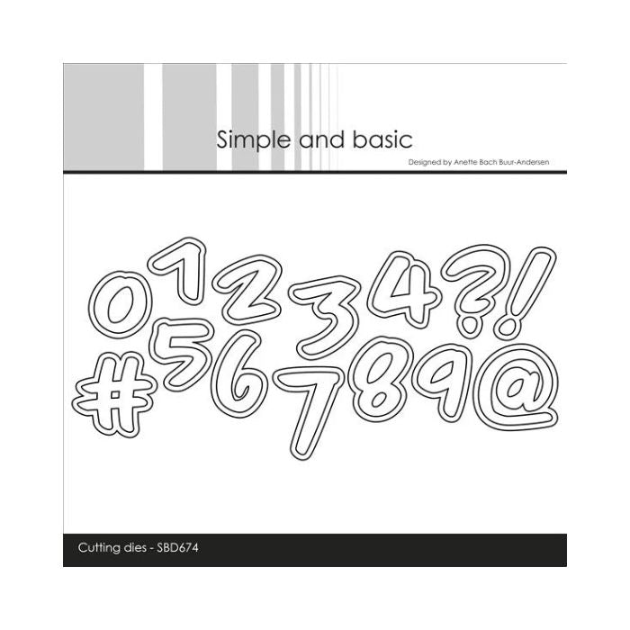 Simple and Basic dies "Numbers - Large" SBD674