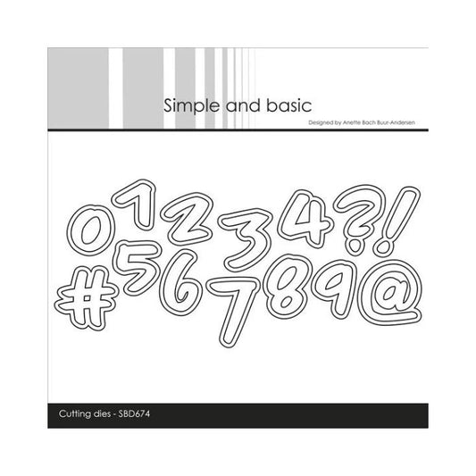 Simple and Basic dies "Numbers - Large" SBD674