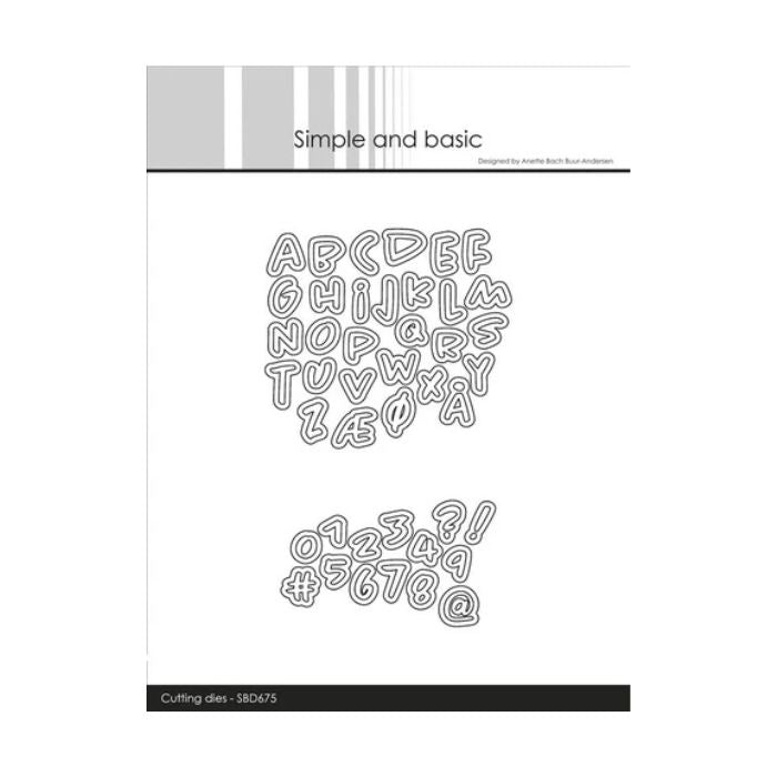 Simple and Basic dies "Alphabet and numbers - Mini" SBD675