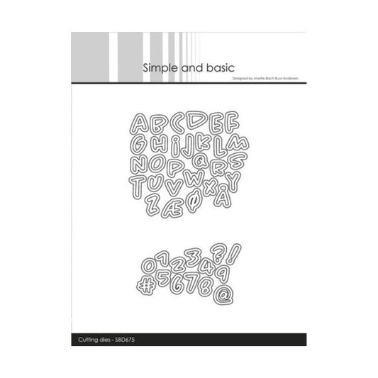 Simple and Basic dies "Alphabet and numbers - Mini" SBD675