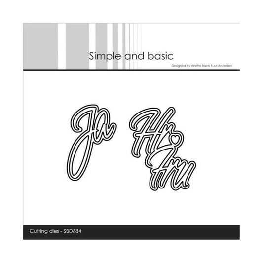 Simple and Basic dies "Ja & Hr og Fru" SBD684