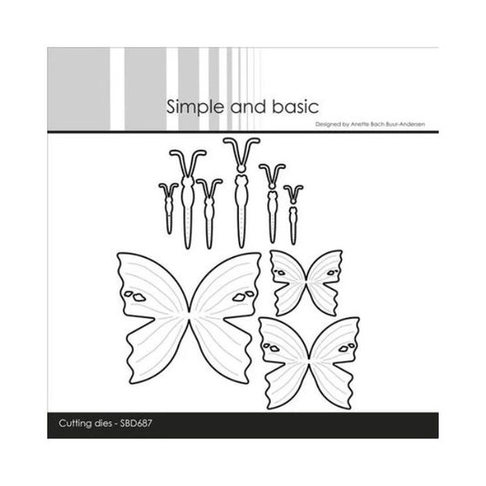 Simple and Basic dies "Butterflies" SBD687