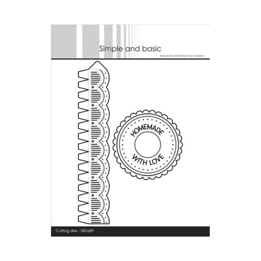 Simple and Basic dies "Border and top for jar" SBD689