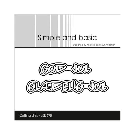 Simple and Basic dies "God Jul / Glædelig Jul" SBD698