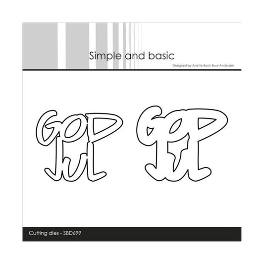 Simple and Basic dies "God Jul" SBD699