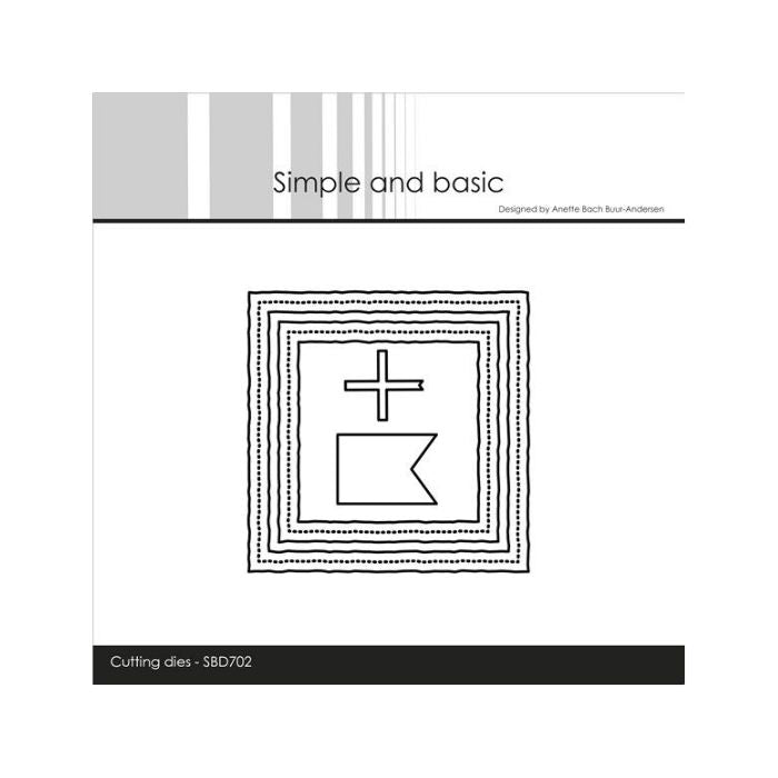Simple and Basic dies "3 x 3 inch basics - Old paper" SBD702