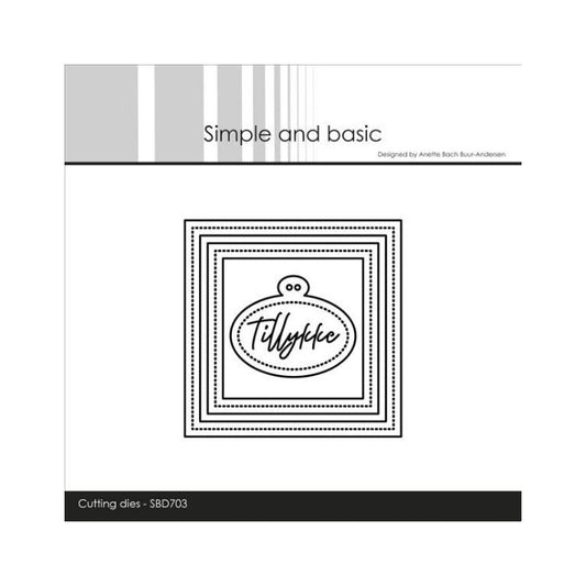 Simple and Basic dies "3 x 3 inch basics - Pierced" SBD703
