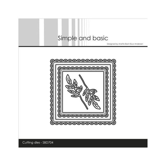 Simple and Basic dies "3 x 3 inch basics - Scallop" SBD704