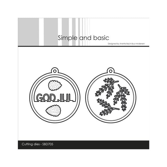 Simple and Basic dies "Sentiment in a tag GOD JUL" SBD705