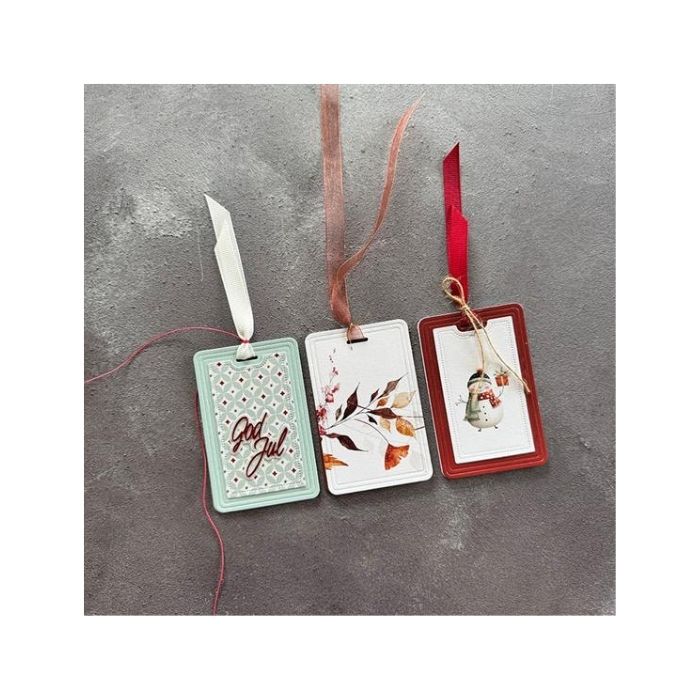 Simple and Basic dies & clearstamp "Gift tag with elegant edges" SBD706