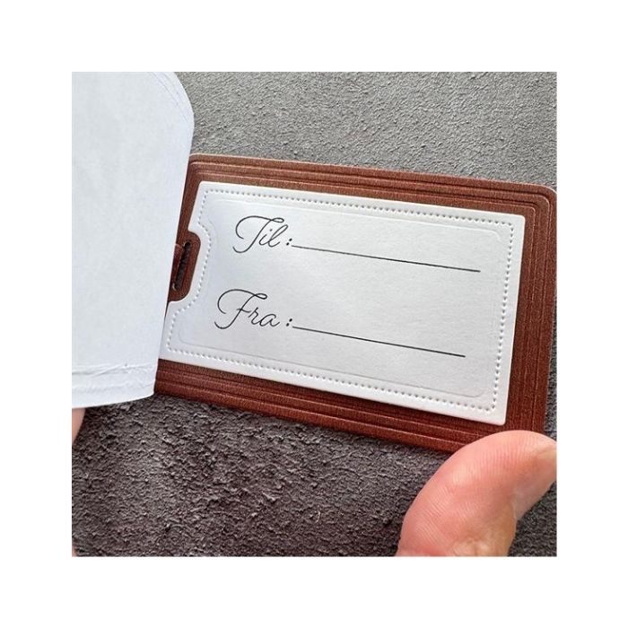 Simple and Basic dies & clearstamp "Gift tag with elegant edges" SBD706