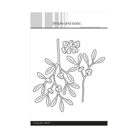 Simple and Basic dies "Beautiful Mistletoe MEGA" SBD707