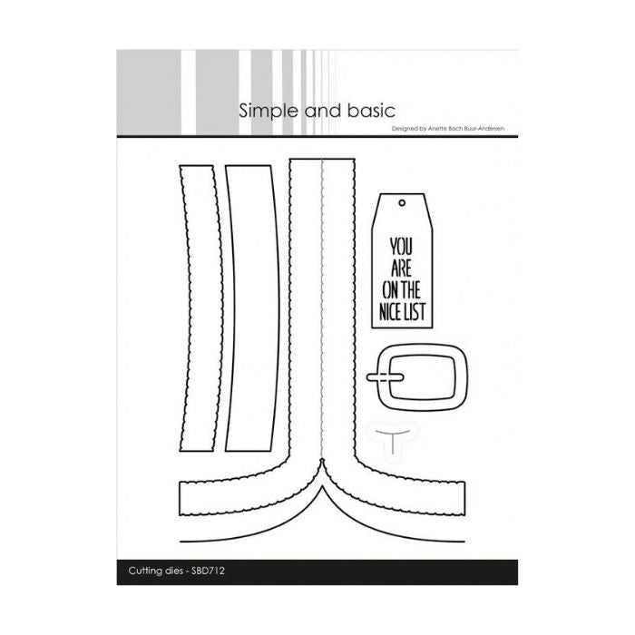 Simple and Basic dies "Add-On for #SBD474 - Santa Items" SBD712