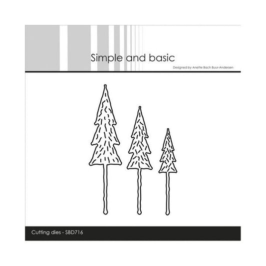 Simple and Basic dies "Small Pine Trees" SBD716