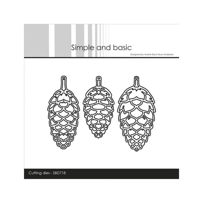 Simple and Basic dies "Pinecones - Outline" SBD718