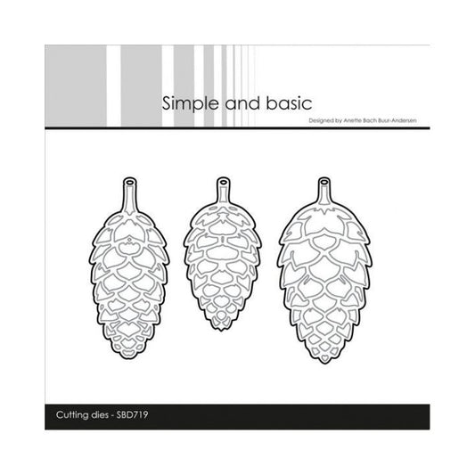 Simple and Basic dies "Pinecones - Solid" SBD719