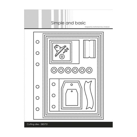Simple and Basic dies "Album/Journal/Planner #1" SBD721