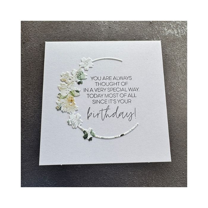 Simple and Basic die "Flower Wreath - Halfcircle" SBD553