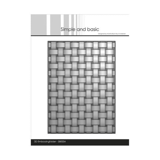 Simple and Basic 3D Embossingfolder "Basket Wave" SBE004