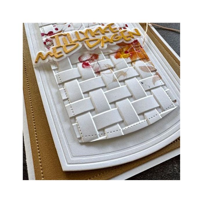Simple and Basic 3D Embossingfolder "Basket Wave" SBE004