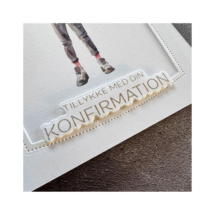 Simple and Basic Press Plate + Dies “konfirmation" SBH036