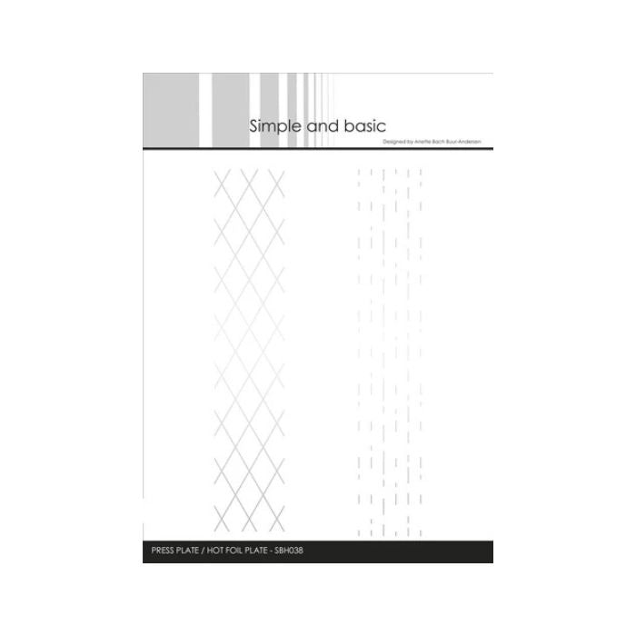 Simple and Basic Press Plate “Background Strips" SBH038