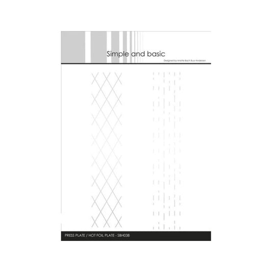 Simple and Basic Press Plate “Background Strips" SBH038