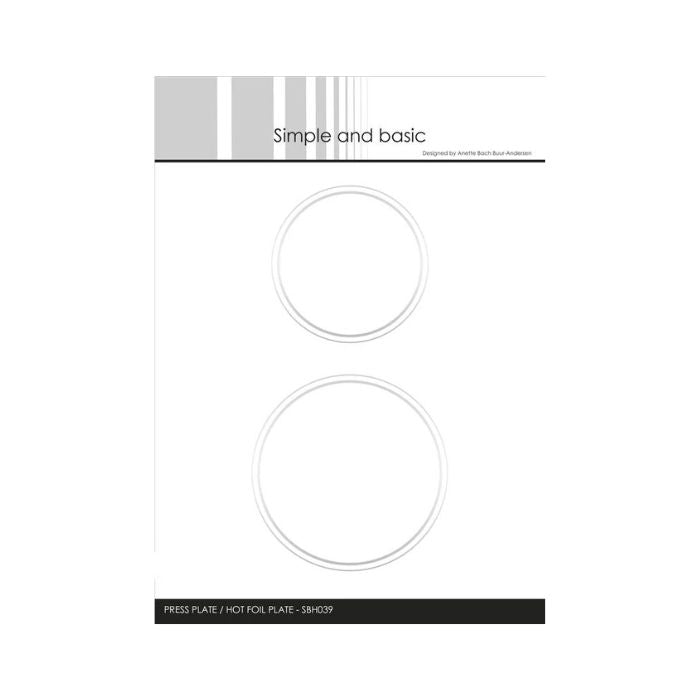 Simple and Basic Press Plate “Circles" SBH039