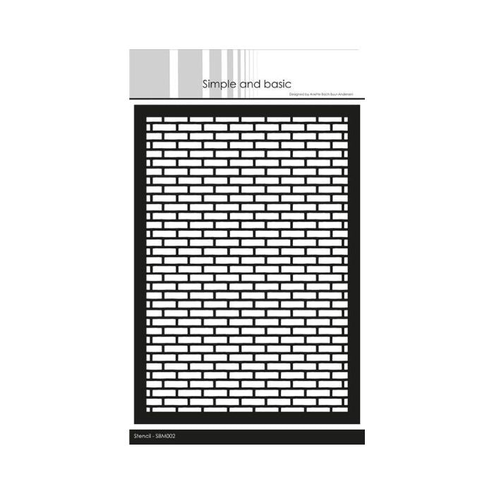 Simple and basic Stencil "Bricks" SBM002