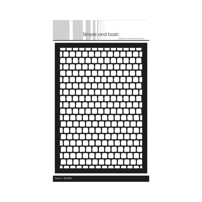 Simple and basic Stencil "Cobblestones" SBM003