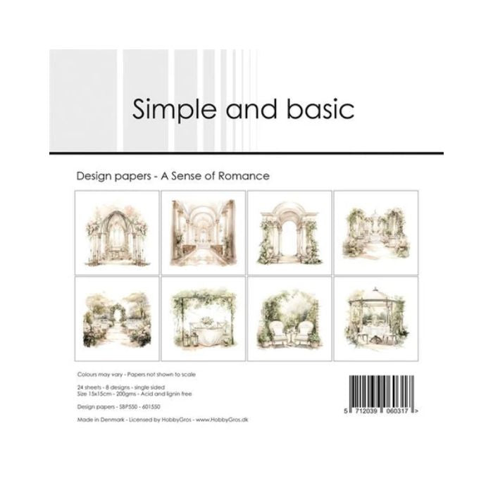 Simple and Basic Design Papers "A Sense of Romance" SBP550