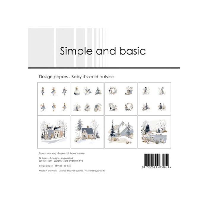 Simple and Basic Design Papers "Baby it's cold outside" SBP556
