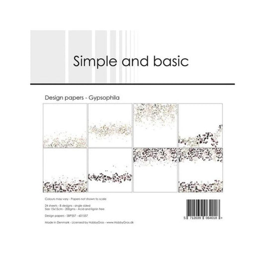 Simple and Basic Design Papers "Gypsophila" SBP557